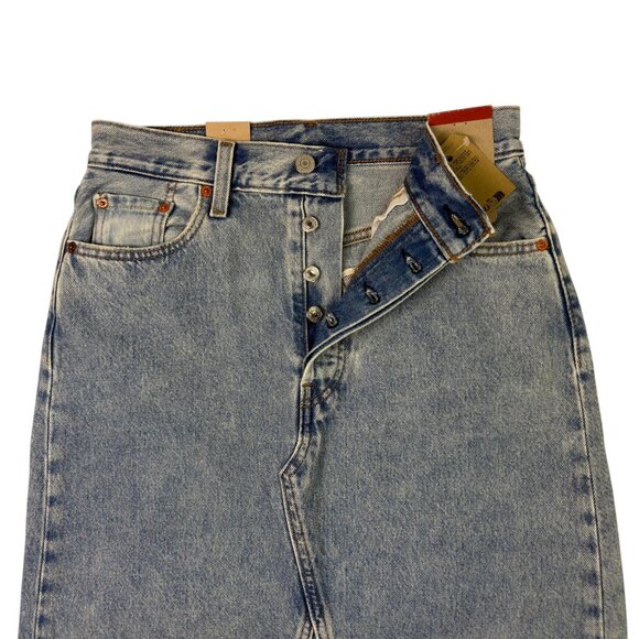 Levi’s Iconic Long Denim Skirt Women’s 26 / XS / Size 2 High Rise Maxi NWT - Picture 3 of 12
